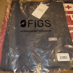 Figs Catrina Night Sky Small Scrub Top (Navy)